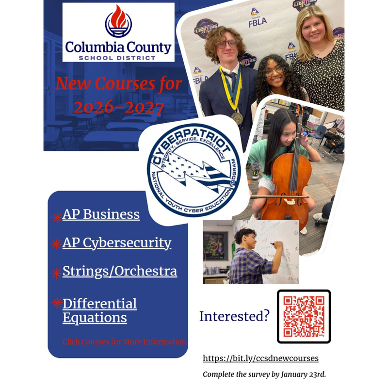 New Courses for 26-27