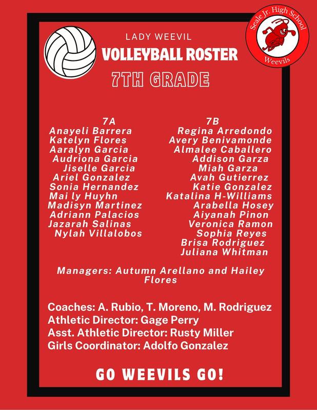7th Grade Volleyball Team