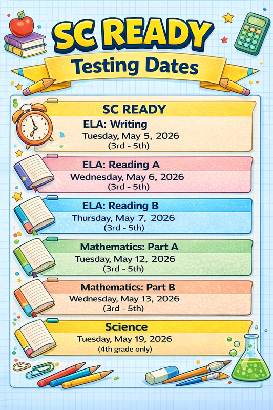 SC Ready Testing Dates