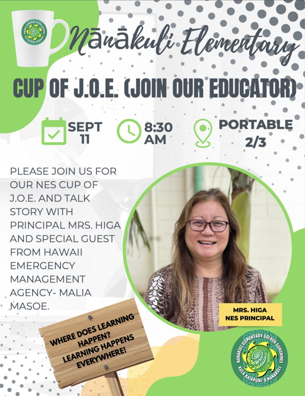 September 11, 2025 - Cup of J.O.E. (Join Our Educator)