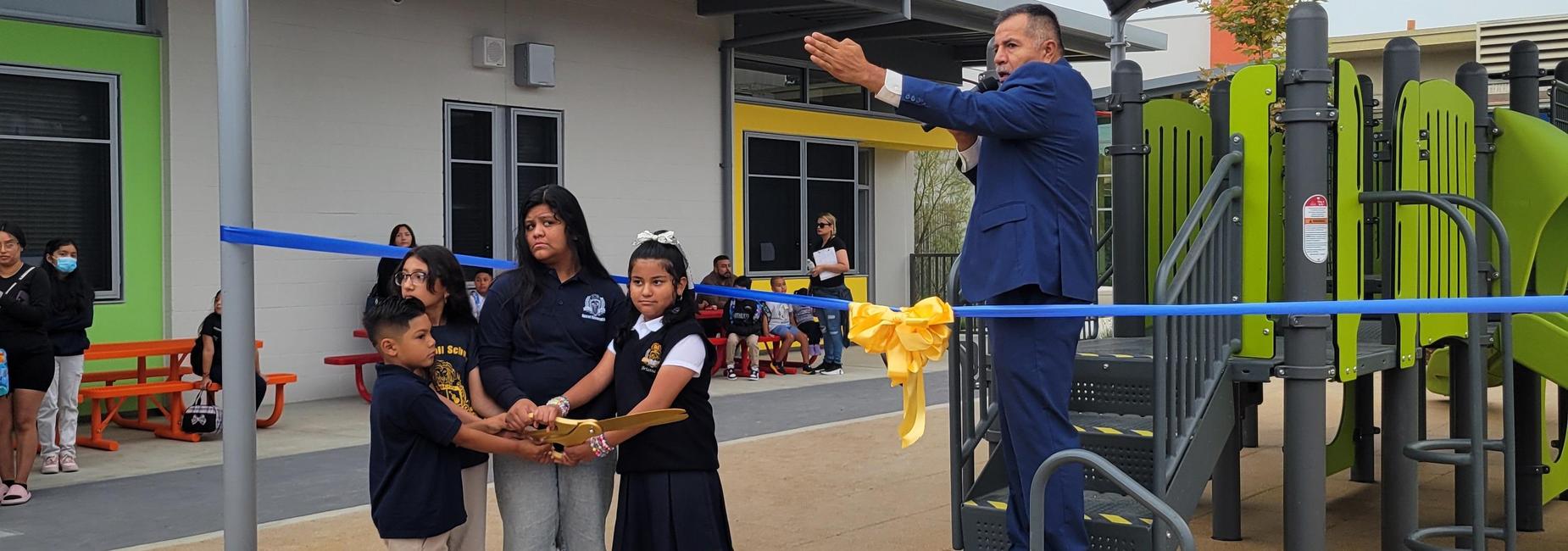 Opening of new portion of school.