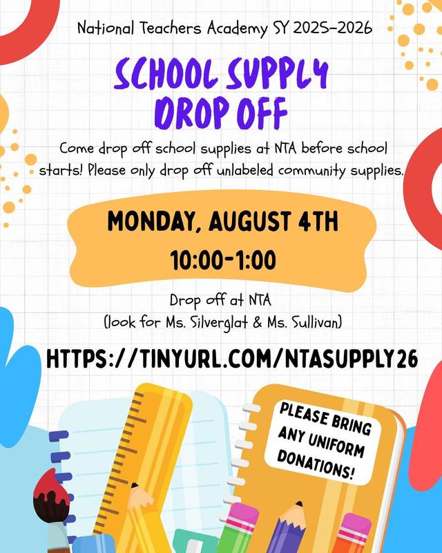 School Supply Drop Off