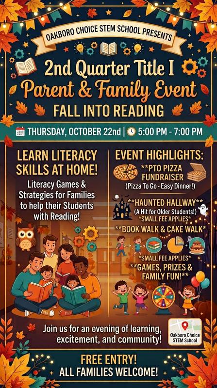 title 1 event flyer in english
