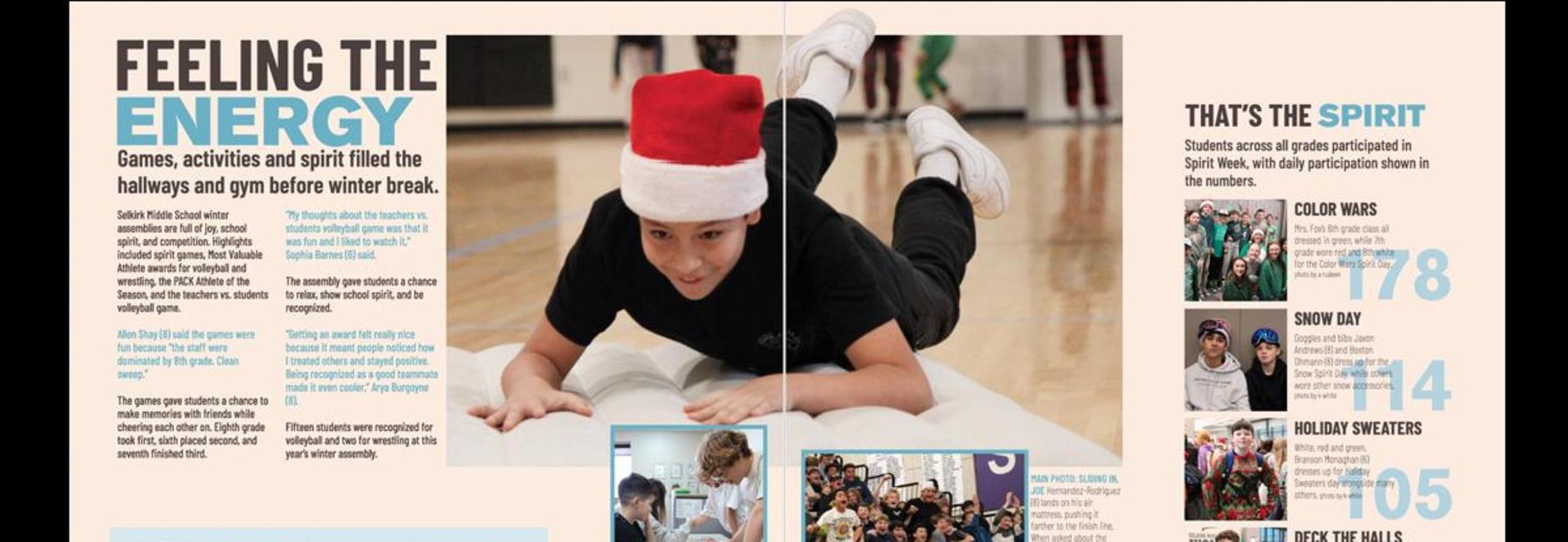 Yearbook spread