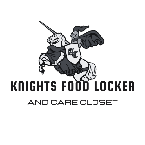 Knight logo food locker and care closet