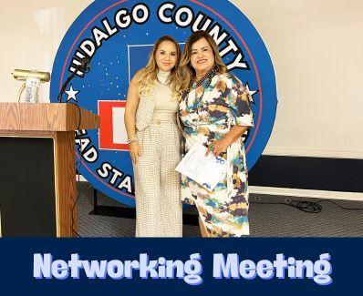 Dr. cantu and Azalia Rios at the Networking Meeting