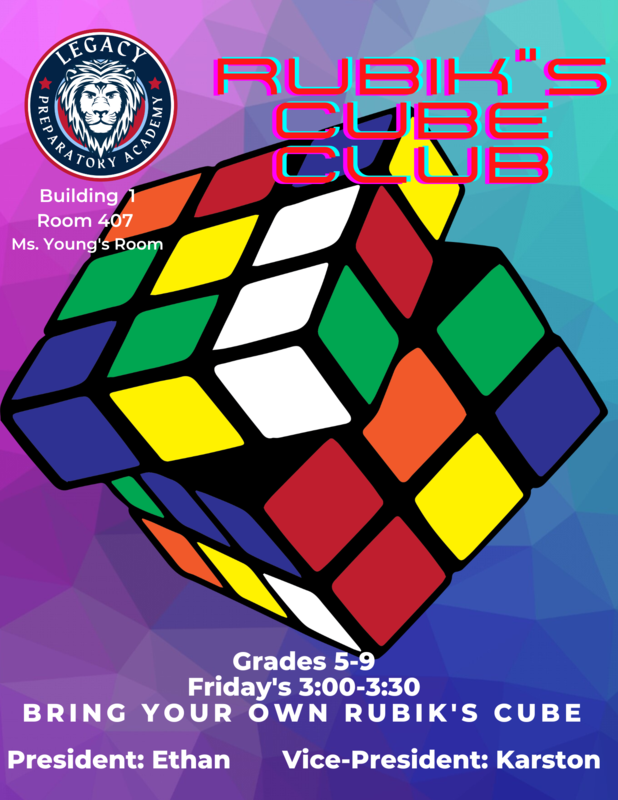 Rubik #39 s Cube Club grades 5 9 Legacy Preparatory Academy Rubik #39 s Cube Club grades 5 9 Legacy Preparatory Academy