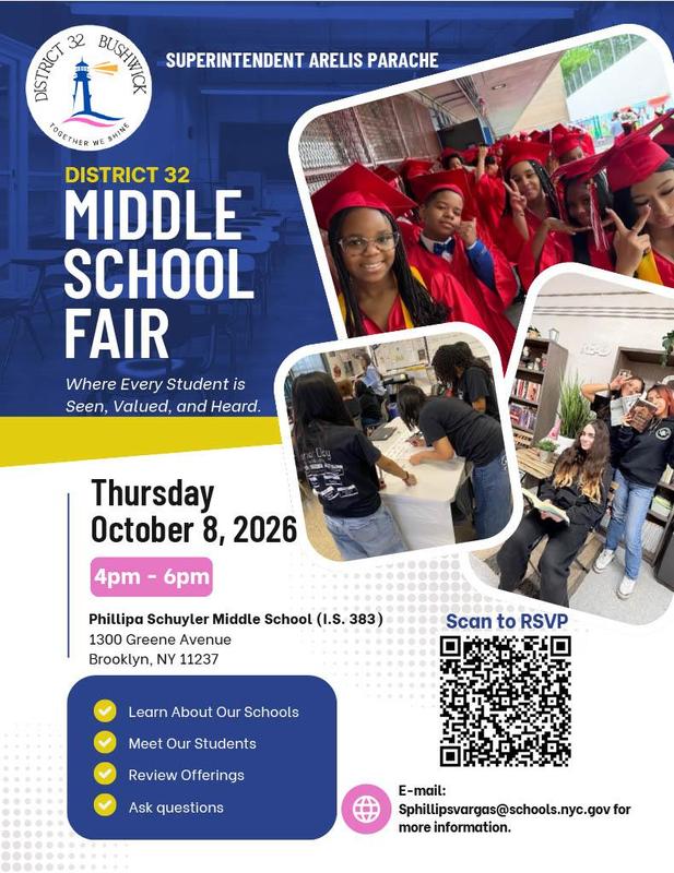 District 32 Middle School Fair Flyer