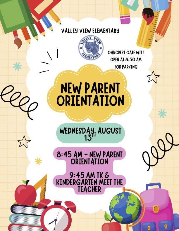 New Parent Orientation