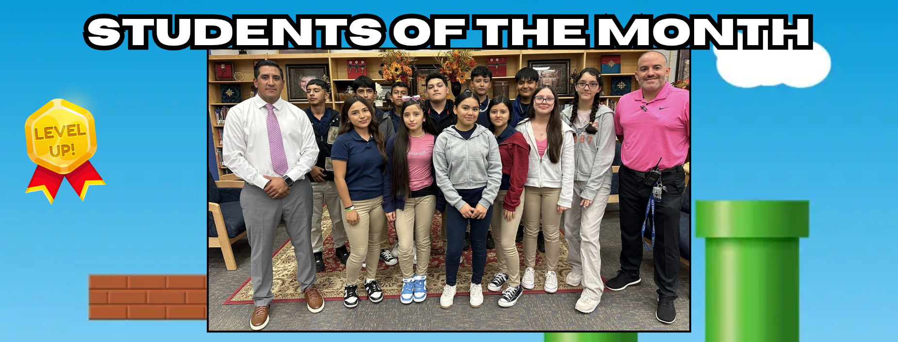 8th grade students of the month