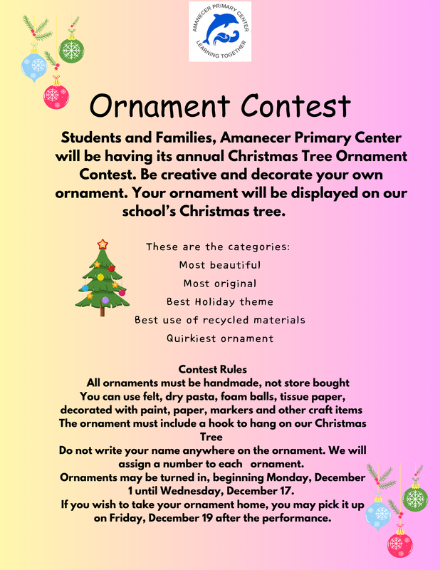 Christmas Tree Ornament Contest