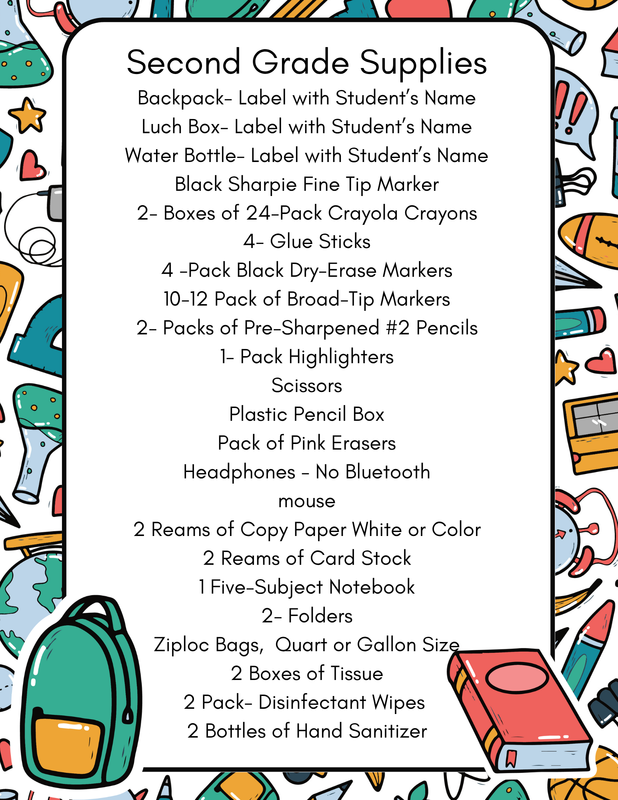 Second Grade Supplies.png