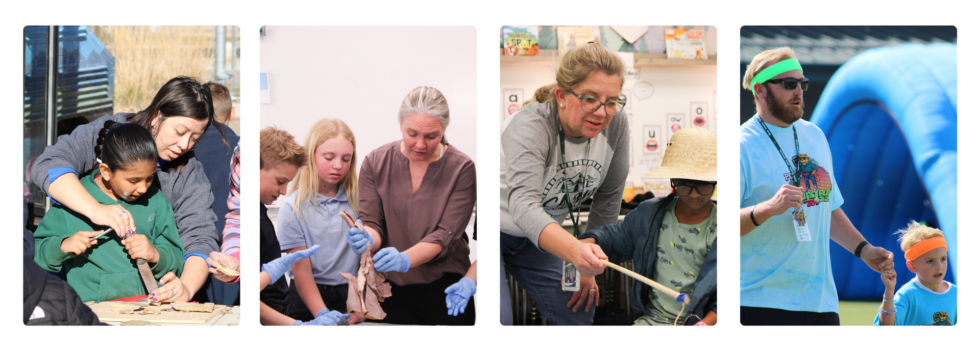 PCK staff members working with students