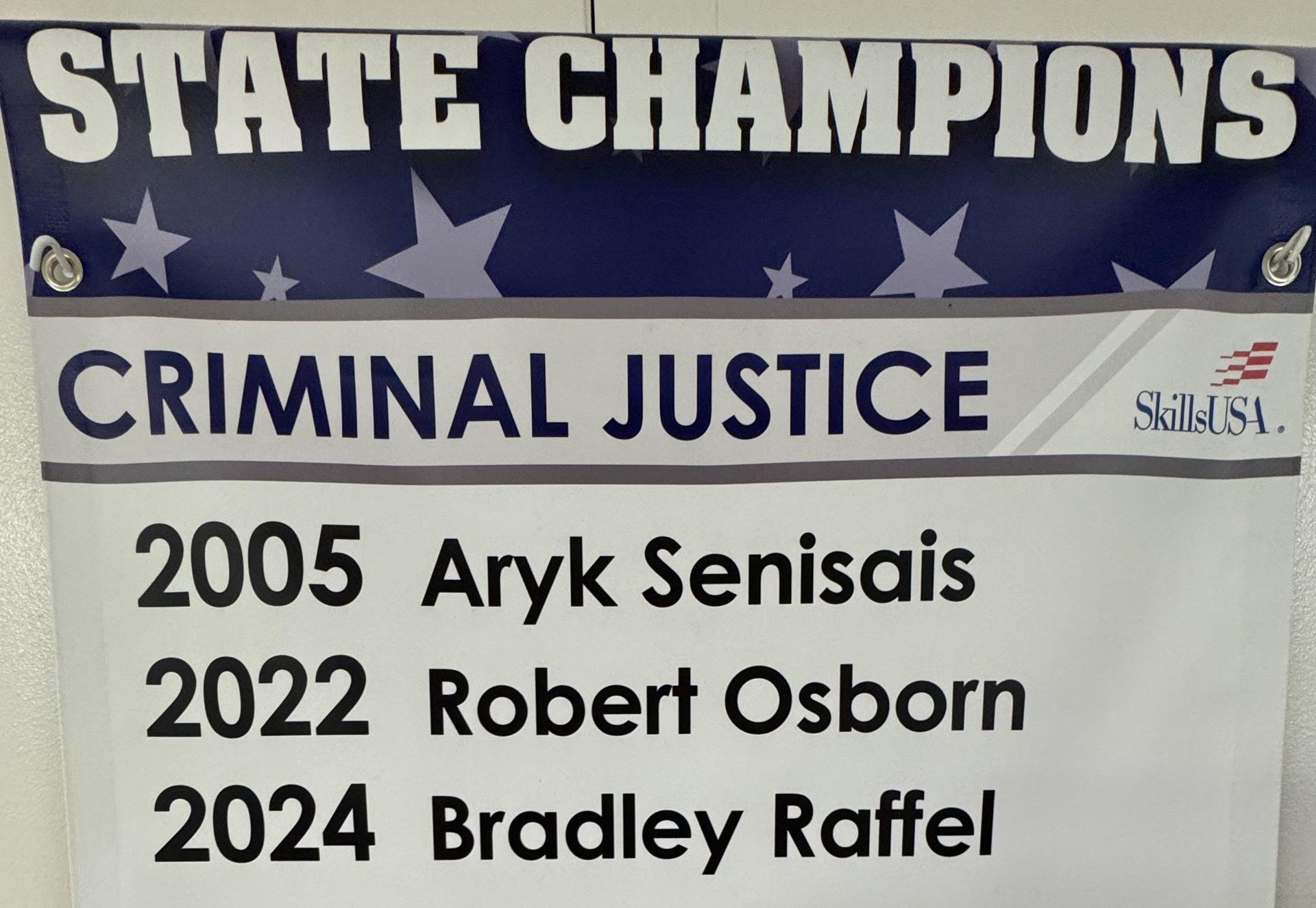 SKILLS USA State Champions Banner