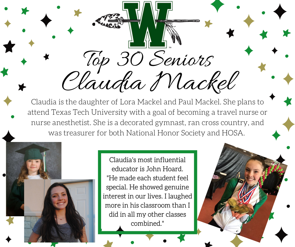 graphic of claudia mackel