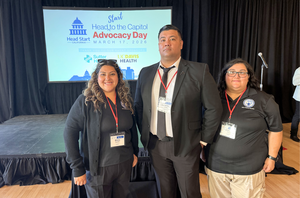 ECE parents from left to right Silvia Suárez, Annaimee Cox, and Leonardo Hernandez.
