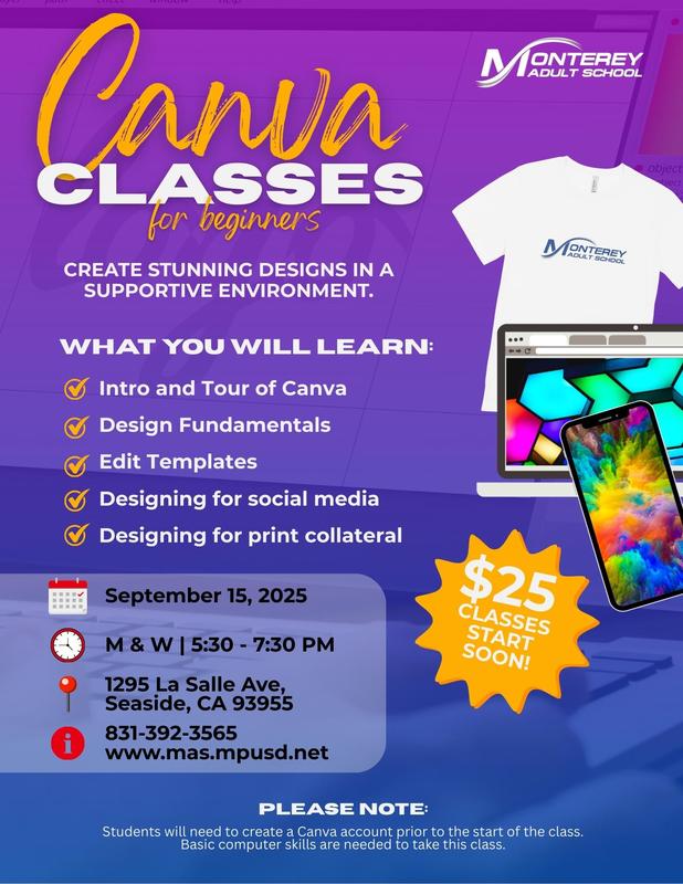 Canva Class Flyer
