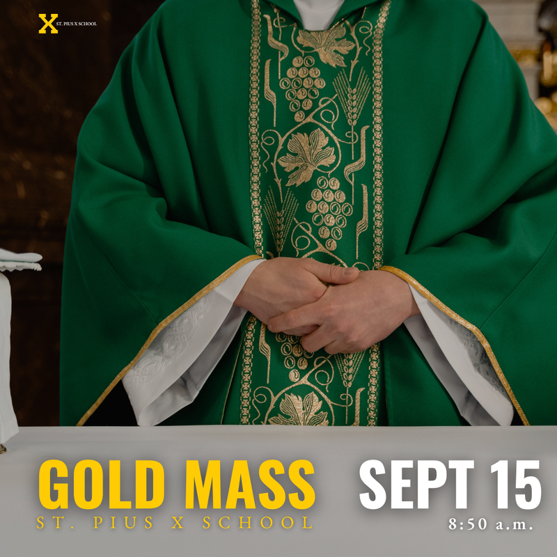 Gold Mass Announcement - Monday, October 13