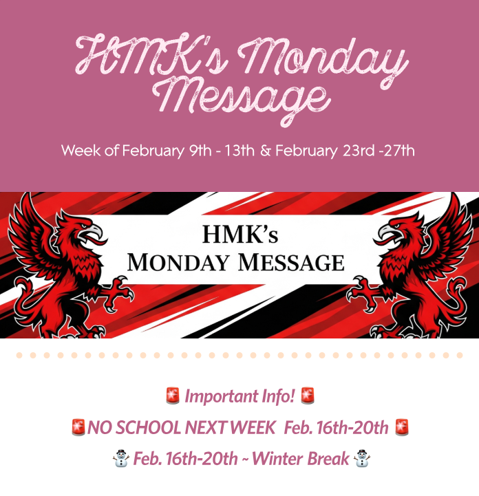 This week's newsletter from Principal Harris Featured Photo