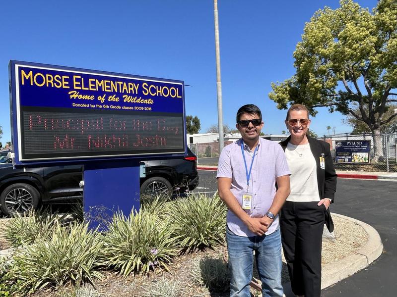 Thank You to Mr. Nikhil Joshi for being Morse's Principal for the Day!