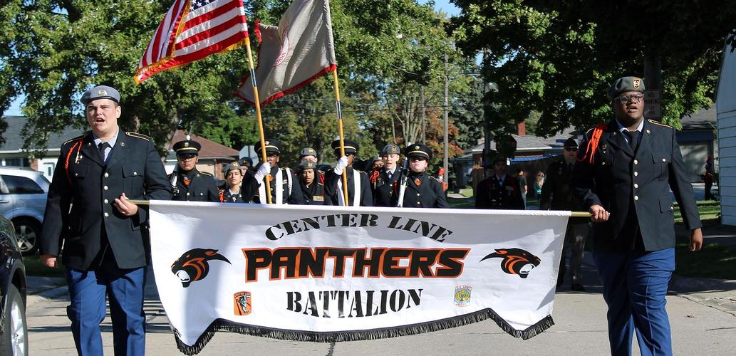 JROTC in the homecoming parade.