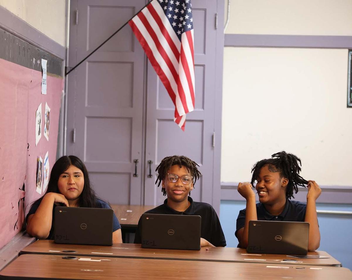 HSA Denison students in the classroom