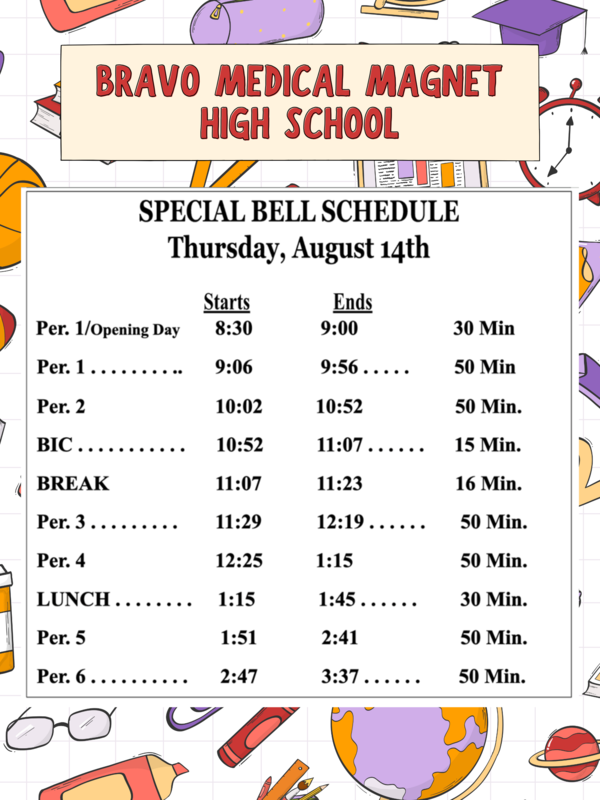 Opening Day Sched