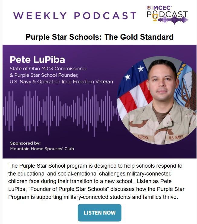 MCEC Podcast: Purple Star Schools: The Gold Standard