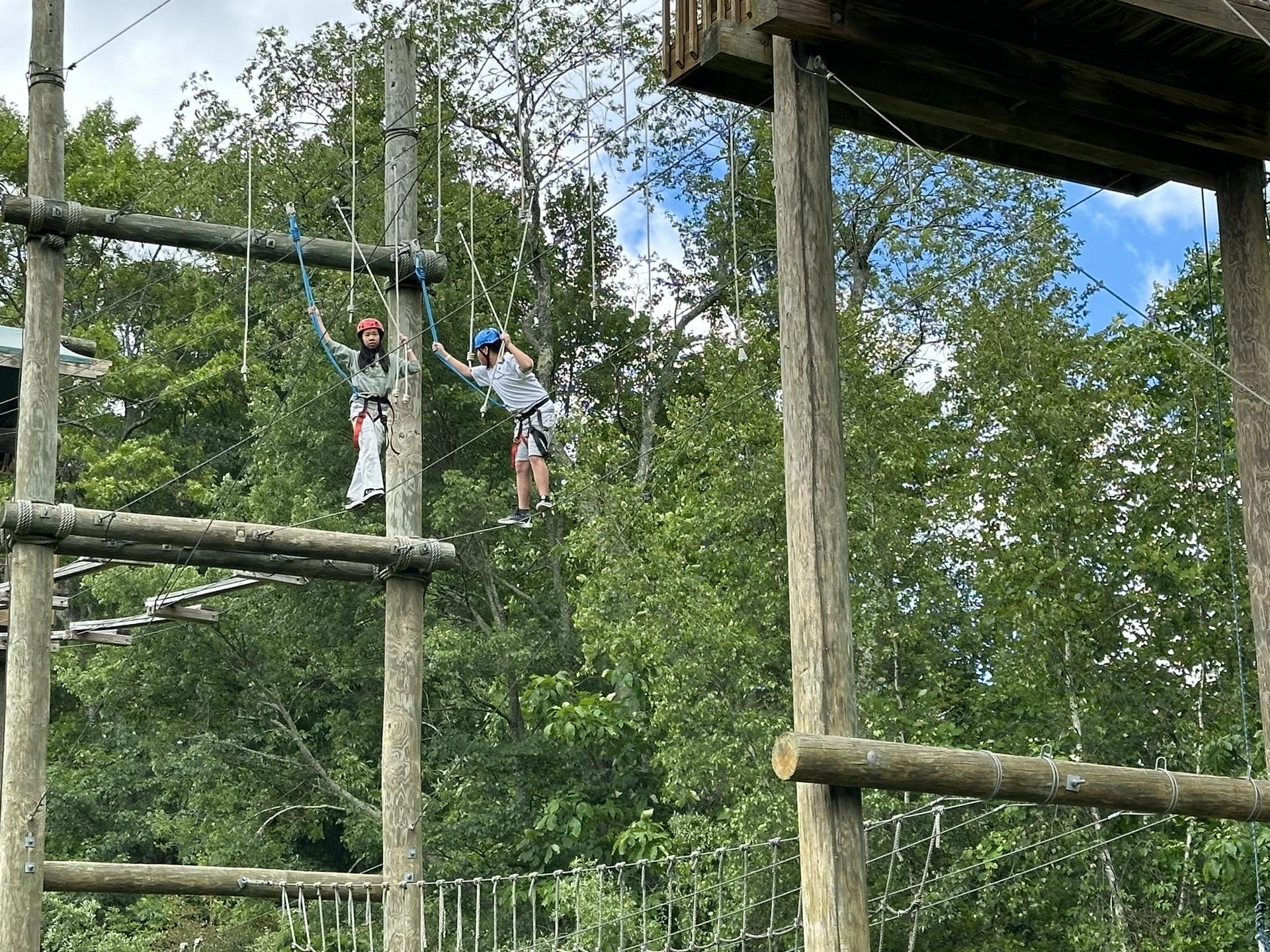 Exploration Day field trip to the zip line