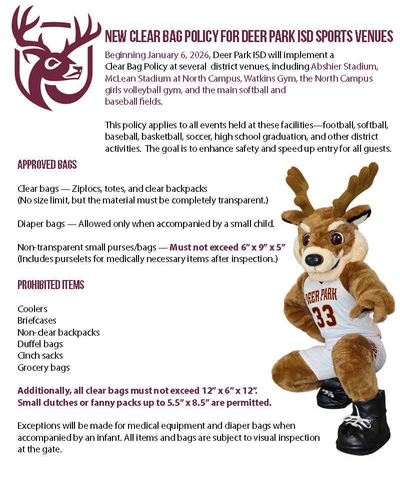 DPISD Clear Bag Policy
