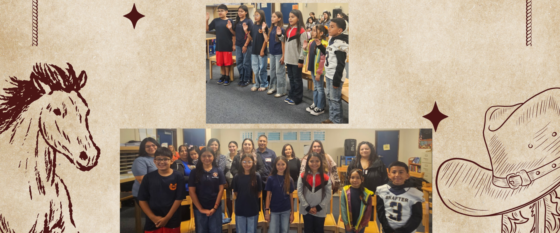 Burke Student Council Sworn Into Office 
with proud parents present.