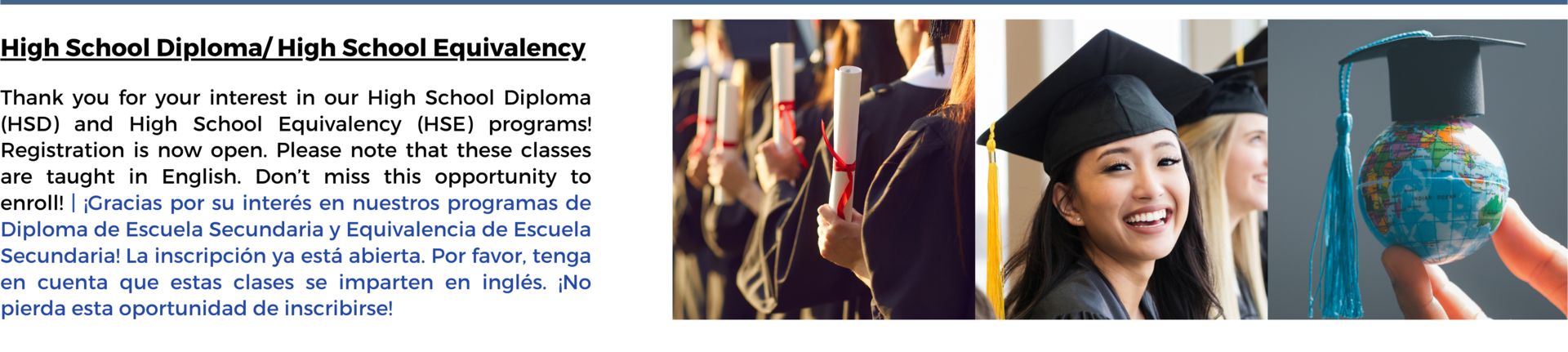 HSE Registration is open