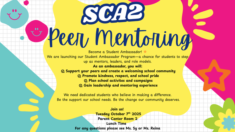 SCA2 School Ambassador Featured Photo