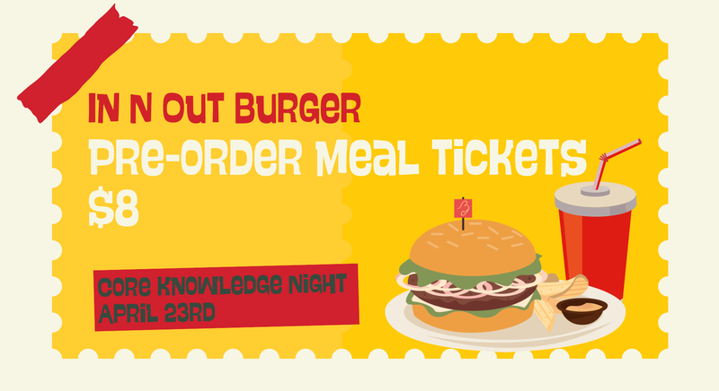 Colorul flyer promoting In-N-Out food truck