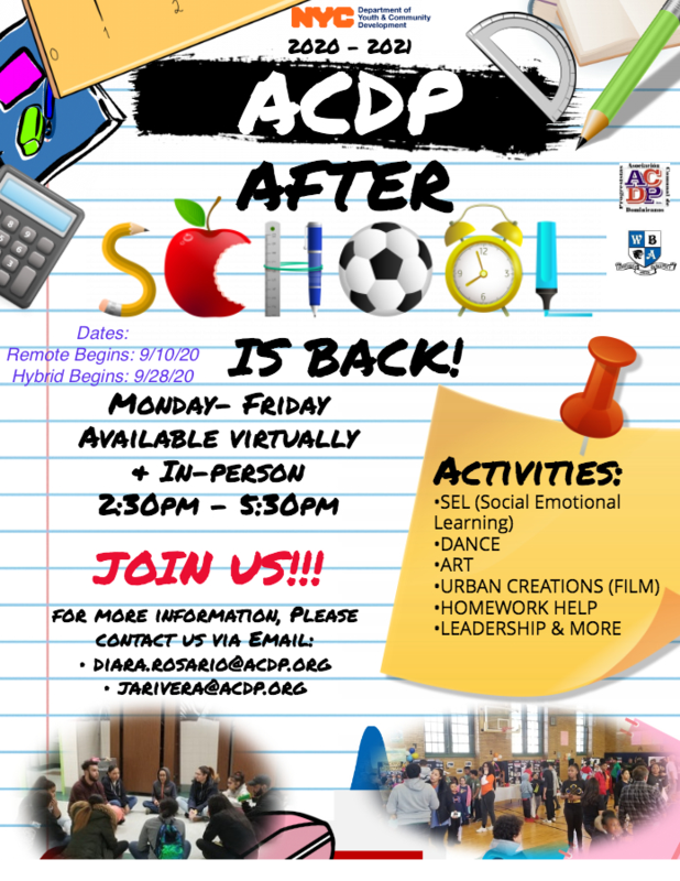 ACDP After school Starts Soon! Featured Photo