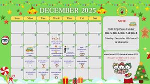 Monthly Calendar/Calendario Mensual