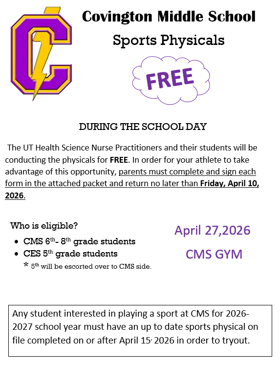 CMS Sports Physicals