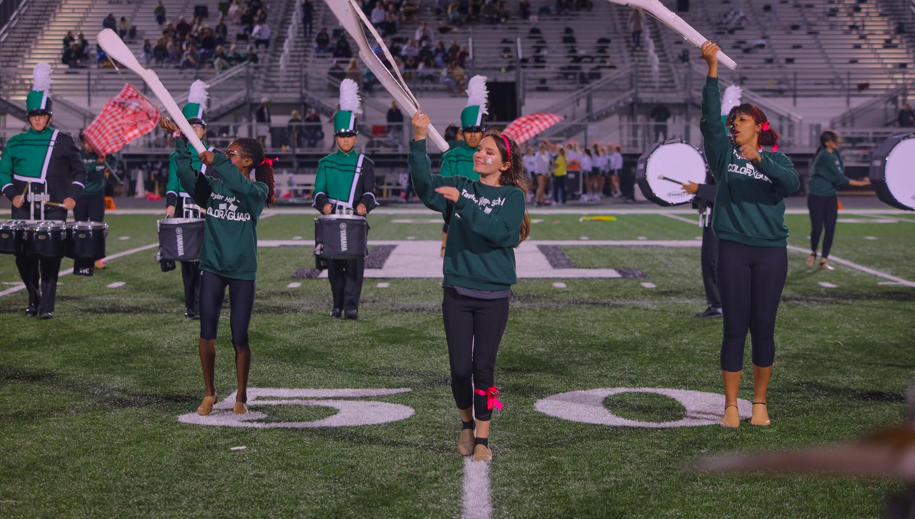 Color Guard at Halftime