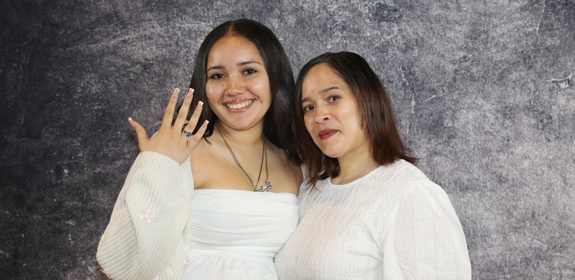 Senior Ring Ceremony Family Photo