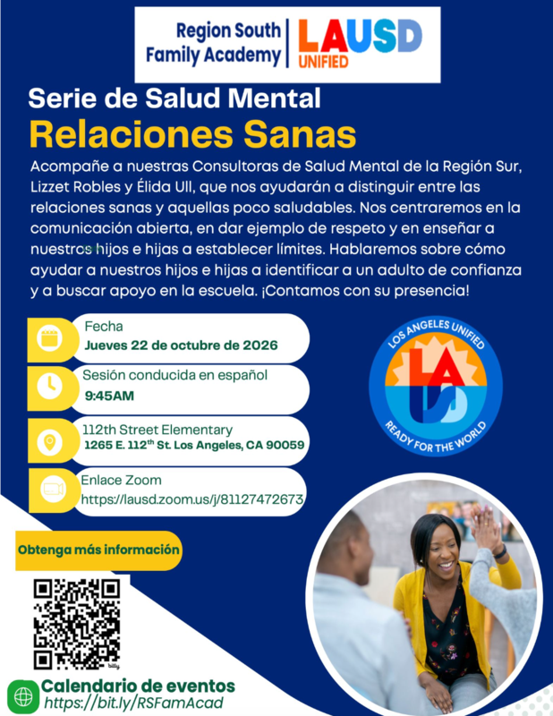 Healthy Relationships 10-22-26 spanish