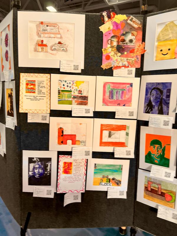 An art display was shown at a Music and Arts Festival.