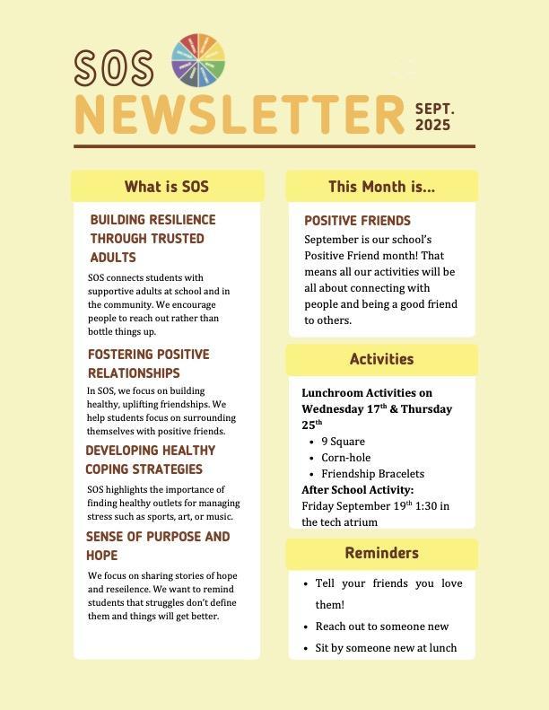 September SOS Newsletter