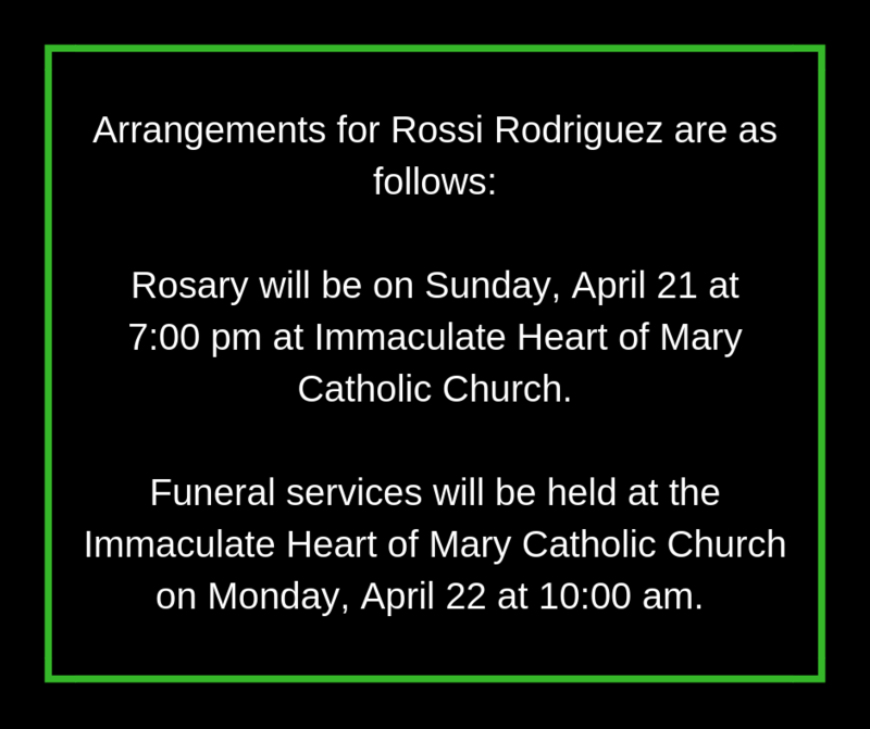 Arrangements for Rossi Rodriguez Thumbnail Image