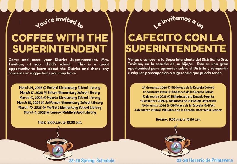 coffee with superintendent
