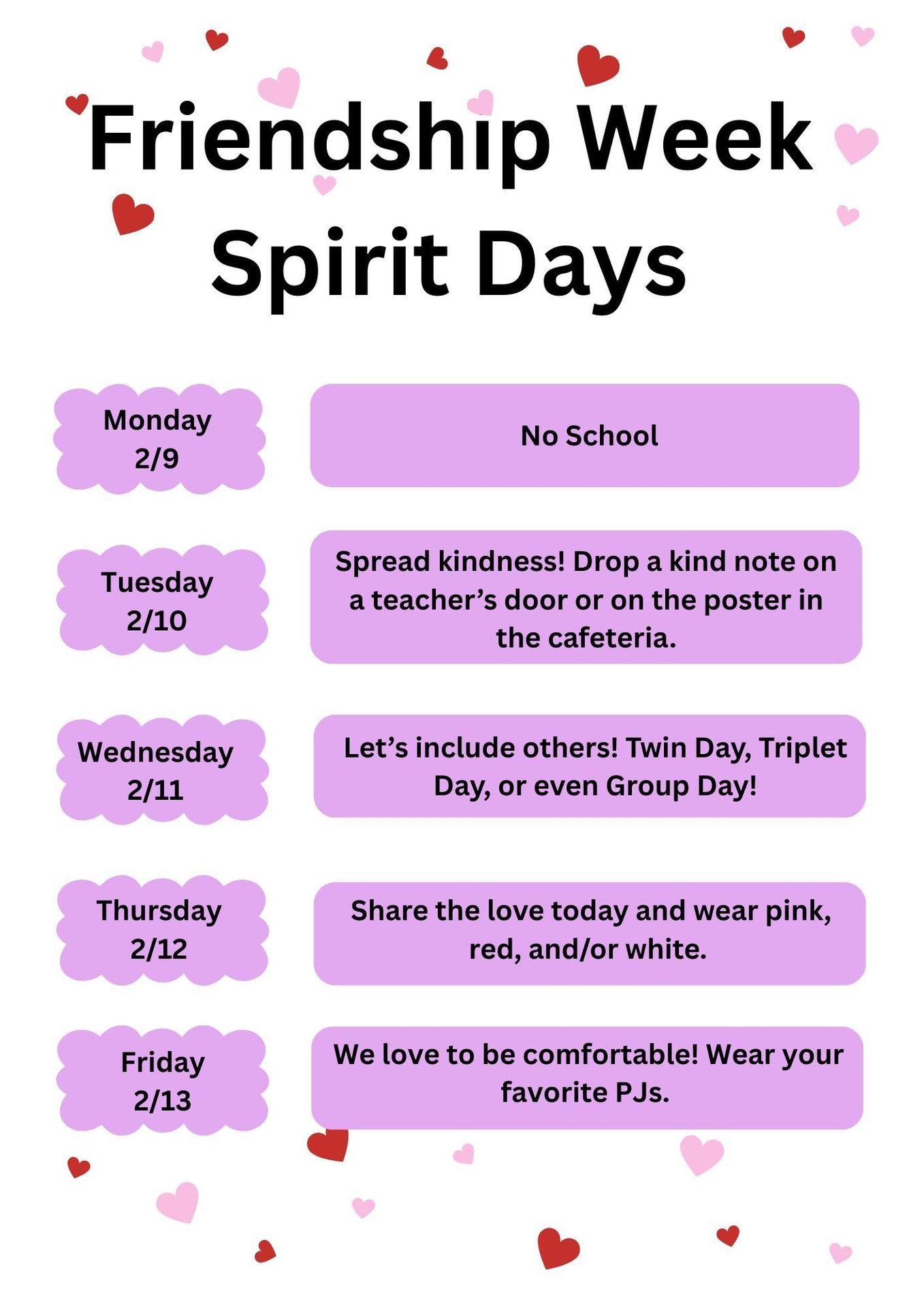 Friendship dress days flyer