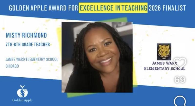 Misty Richmond finalist for Golden Apple Award