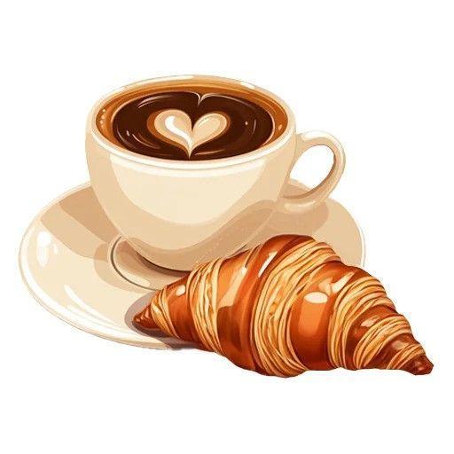 coffee and croissant