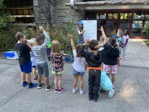 Students at Burnet Woods