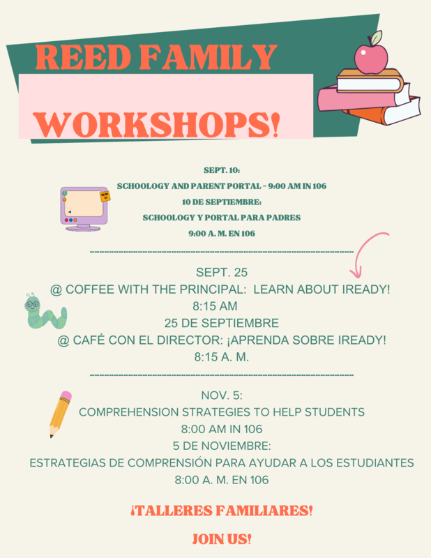 UPCOMING iReady and Comprehension Strategies Family Workshops! Featured Photo