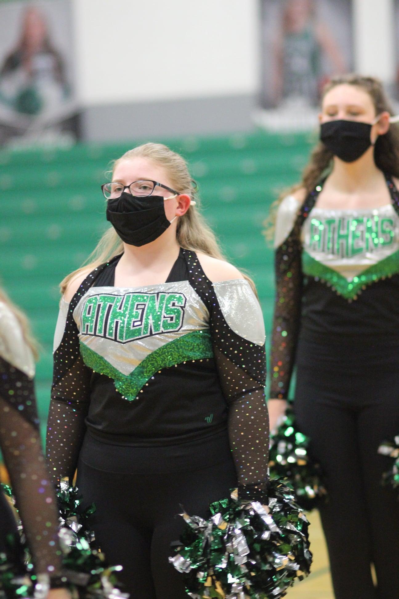Basketball Cheerleaders and Poms Winter Sports Athens High School